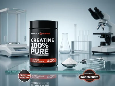Creatina 100% Pure: pureza, procedência e transparência no rótulo